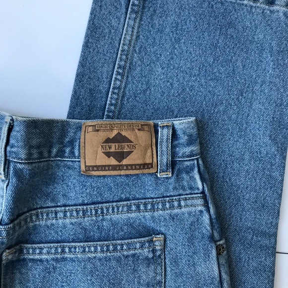 New Legends Ultra High Rise Mom Blue Jean - Picture 4 of 5